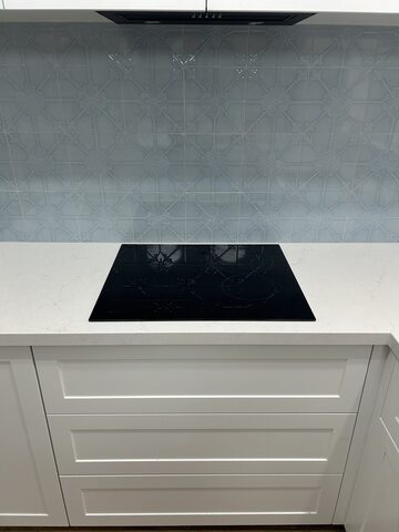 Induction cooktop and kitchen power finished in Heathmont