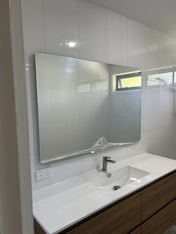 Bathroom mirror lighting and power finished in Mitcham